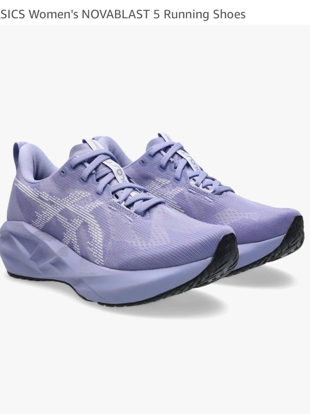 ASICS Women's Novablast 5 Running Shoes in Bluebell/Lilac Hint, size 7, NWT